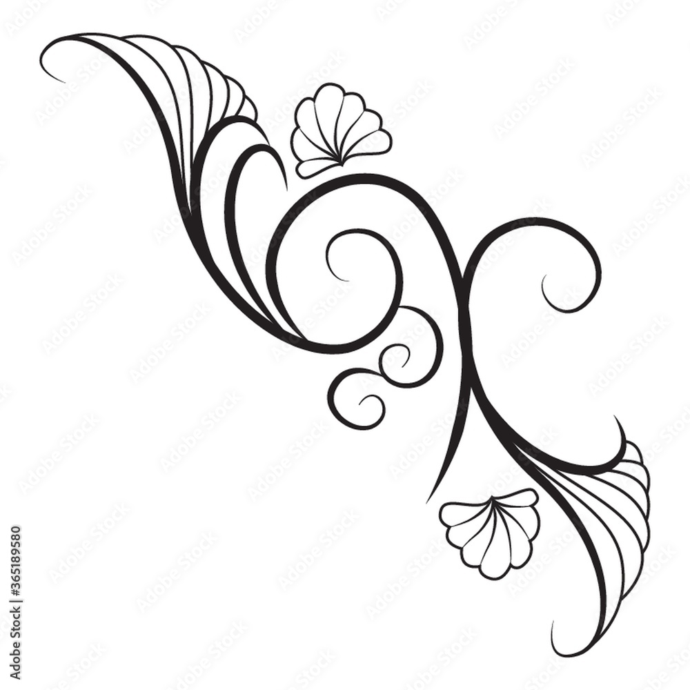 Wall mural decorative tattoo design