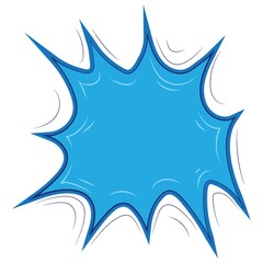 bursting star comic speech bubble