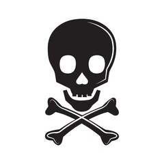 silhouette of a skull