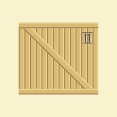 wooden shipping box