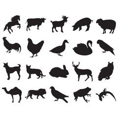 animal silhouette collection