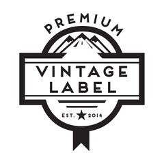 vintage premium label