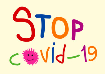 coronovirus monsters children's drawing COVID-19
