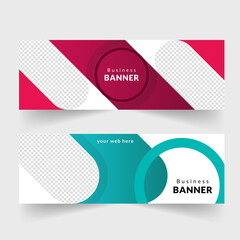 Corporate Business Concept Bannar Design. Web Banner Template.