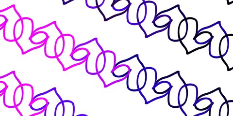 Light Purple vector backdrop with sweet hearts.