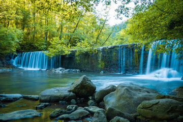 Long exposure waterfall in El Pobal