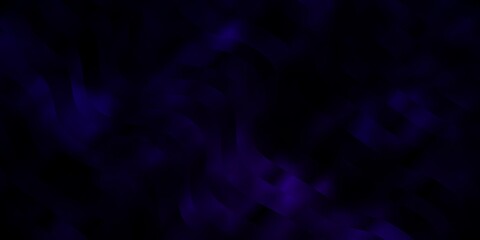 Dark Purple vector texture with wry lines. Abstract illustration with bandy gradient lines. Design for your business promotion.