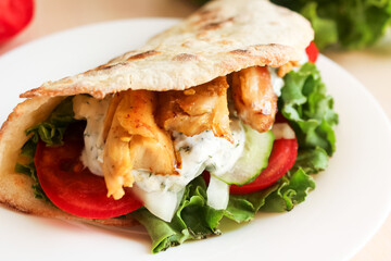 Pita Pockets with Grilled Chicken