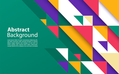 Abstract colorful triangular geometric modern background design.