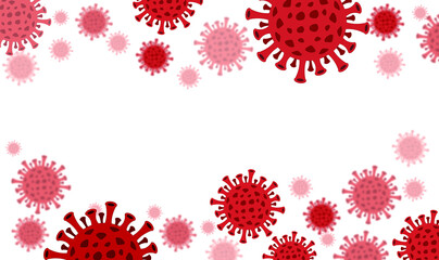Corona virus illustration background
