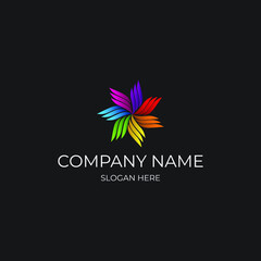 Fototapeta na wymiar Smart Simple Modern Logo For Company