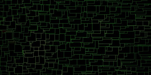 Dark Green vector background in polygonal style. New abstract illustration with rectangular shapes. Pattern for commercials, ads.