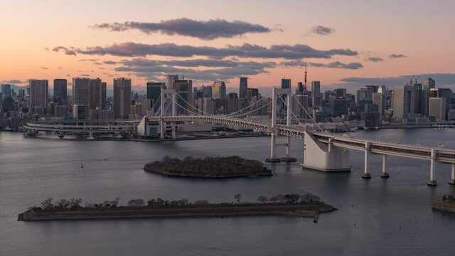 東京夕暮れエアリアル