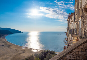Sperlonga (Italy) - The touristic white city on the sea, province of Latina, Lazio region
