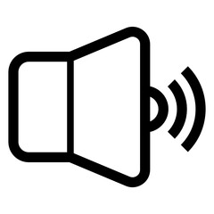 speaker icon design line style