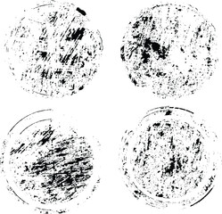 Grunge post Stamps Collection, Circles. Banners, Insignias , Logos, Icons, Labels and Badges Set . vector distress textures.blank shapes.