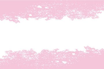 Pastel Pink Border Frame On White Background. Valentines. Cosmetic. Vector