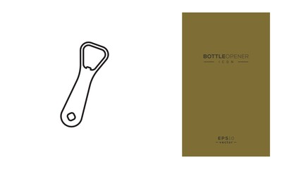 Bottle opener vector icon