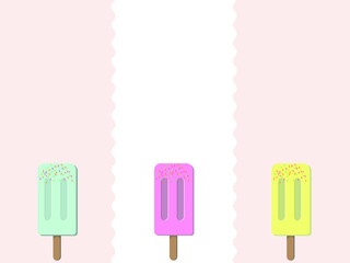 Ice cream set and ice lolly vector clipart

