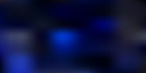 Obraz premium Dark blue vector blurred template.