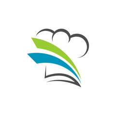 Chef Hat Logo Design Template Vector, Icon Symbol, Creative Design Concepts
