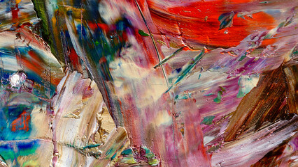 Colorful abstract background wallpaper. Modern motif visual art.  Mixtures of oil paint. Trendy...