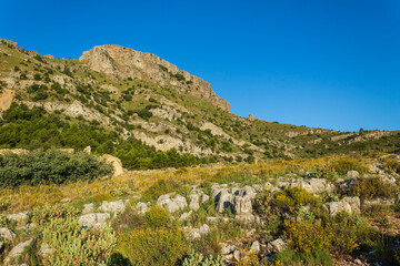 Fototapeta na wymiar Montcabrer peak in Mariola mountain, Cocentaina.
