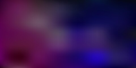 Dark pink, green vector abstract blur backdrop.