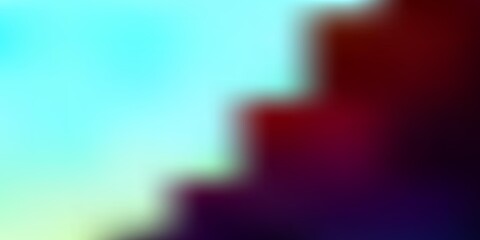 Fototapeta premium Light blue, red vector abstract blur layout.