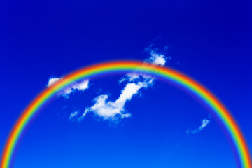 earth and rainbow