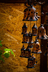 Stone bells, calming. Against the background of the OSB.