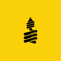 design logo bulb lamp icon symbol vector