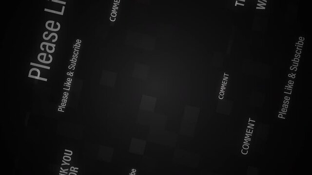 Thank You For Watching text typing motion animation on black background. 4K Video cover animation text. Thank you for watching title with please like comment and share message for your video.