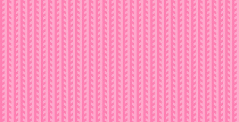 Knitted sweater pattern in pink. Seamless geometric pattern background.