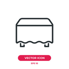 Fototapeta premium Table vector icon illustration. Ui/Ux. Premium quality.