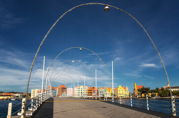Obraz premium Curacao the pontonbridge Willemstad
