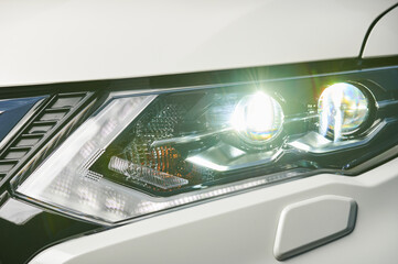 Front car headlight