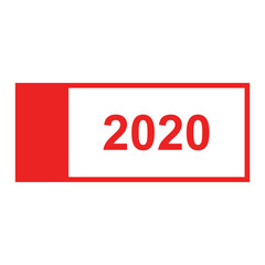 Jahr 2020 und Geldschein