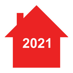 Jahr 2021 und Haus
