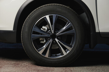 Fototapeta na wymiar Alloy car wheel rim