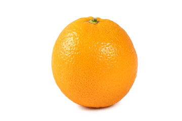 Beautiful common orange isolated on white background, clipping path, cut out, close up.