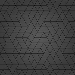 Seamless background for your designs. Modern vector black ornament. Geometric abstract dark pattern