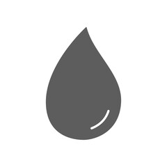 Water drop icon vector isolated on white background. Black water drop icon for oil logo and design template. Creative art concept, vector illustration