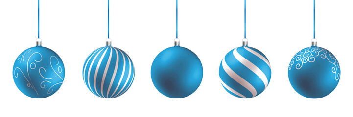 Christmas ball Set - Vektor Illustration