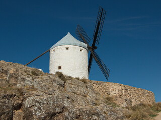 Windmill in Consuegra,Castile–La Mancha,Spain,Europe
