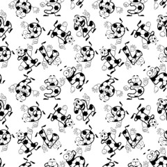 black and white seamless background with numbers