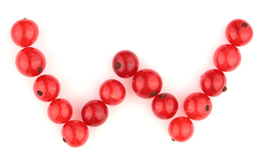 Alphabet of red berries