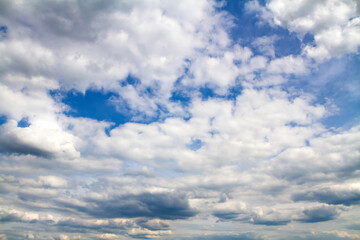 Blue sky background with white clouds