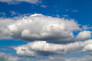 Blue sky background with white clouds