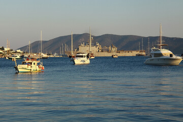 Fototapeta premium boats in the harbor
